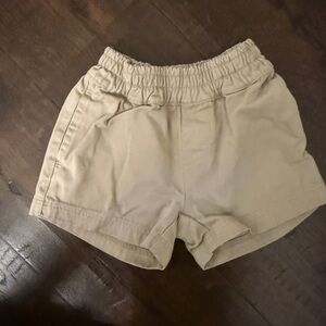 The Beaufort Bonnet Company High-Waist Elastic Casual Shorts in Khaki